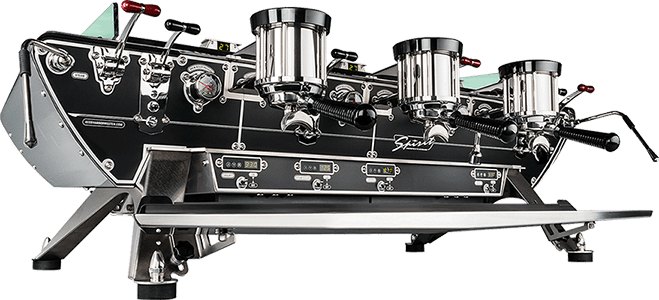 Kees van der Westen Spirit Siebträger-Kaffeemaschine mit drei Gruppen